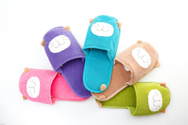 Cara Cat Cotton Padded Slippers - Hikosen Cara USA