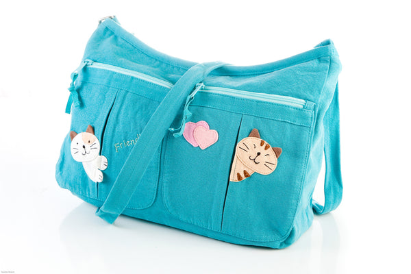 Cara Cat Motto Crossbody Bag - Hikosen Cara USA