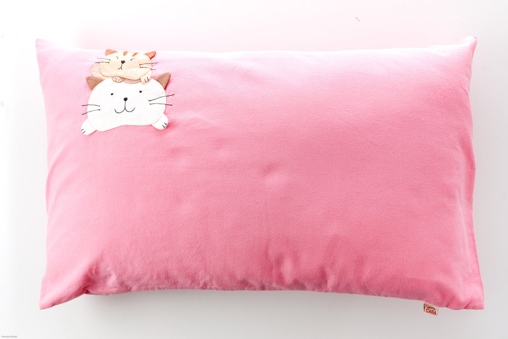 Cara Cat Baby Pillow w/Inner - Hikosen Cara USA